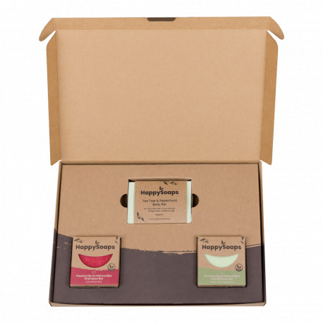 HappySoaps Giftbox - herbs & spices medium