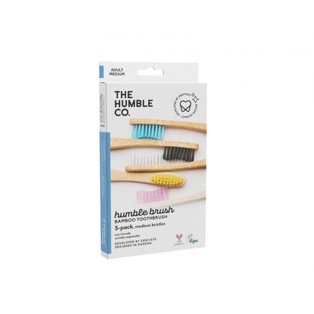Humble Brush tandenborstels - medium - 5 stuks