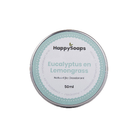 Happysoaps Natuurlijke Deodorant - Eucalyptus en Lemongrass
